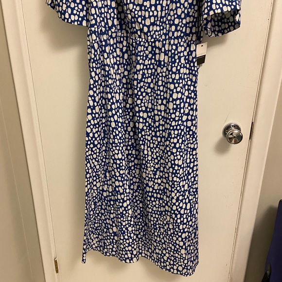 ELOQUII Elements Puff Sleeve Fit And Flare Dress - Picture 4 of 6